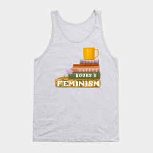 Coffee Books and Feminism Tank Top